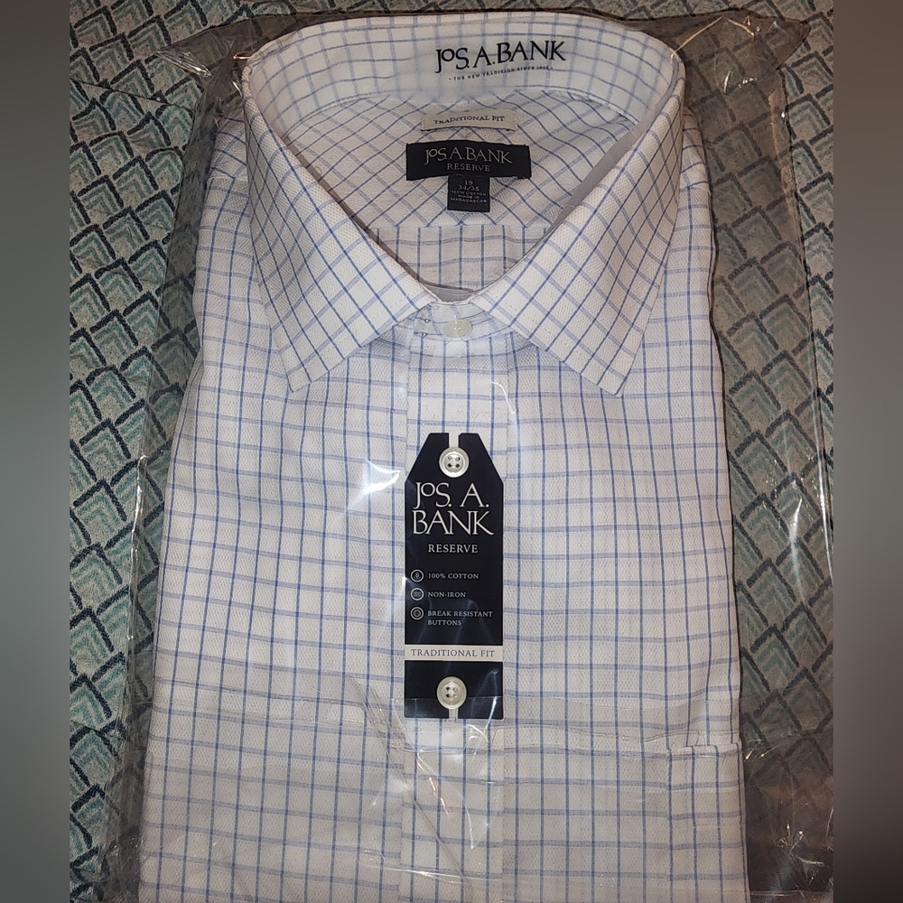 Joseph A Bank long-sleeved dress shirt